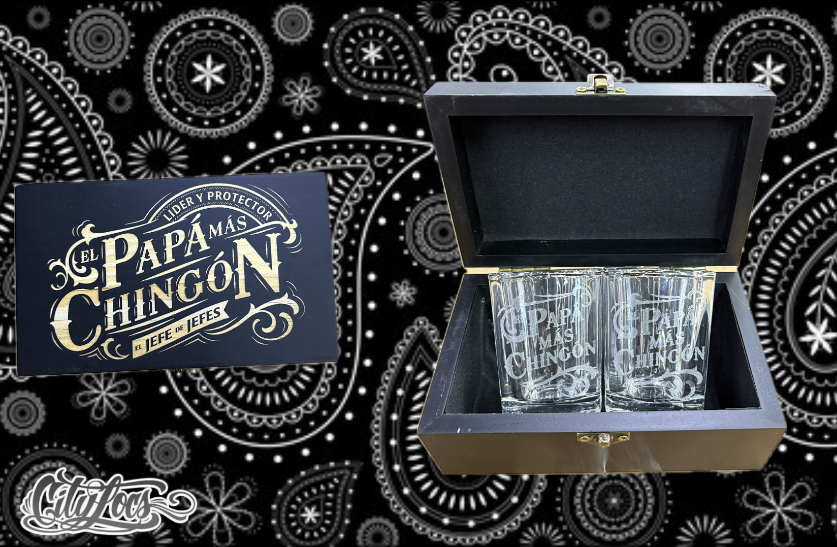 City Locs - El papa mas chingon - Tequila Shot Box Set