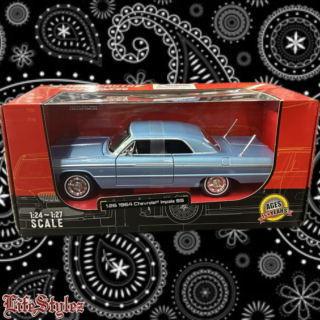 Die-Cast Collectable Cars -1964 Light blue Hardtop Chevrolet impala