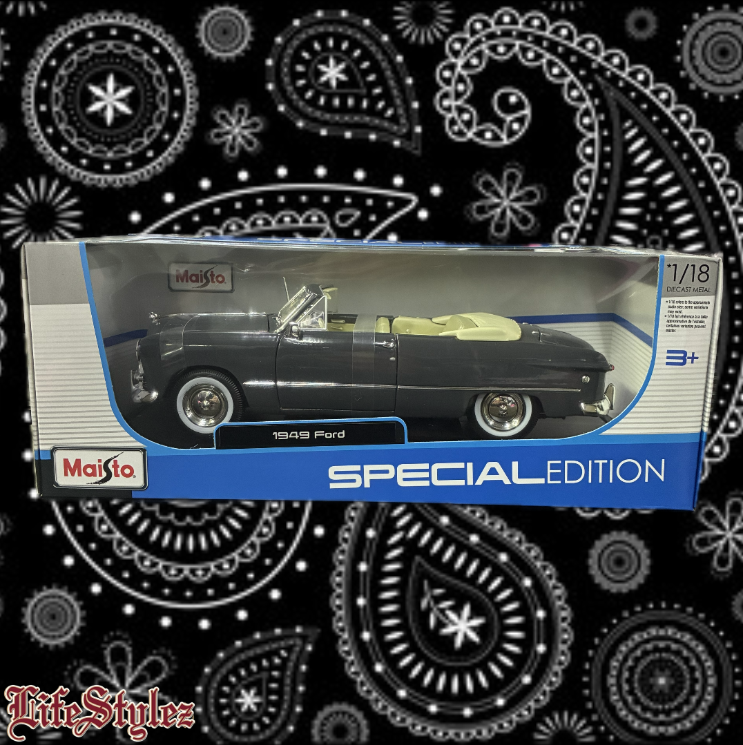 Die-Cast Collectable Cars - 1949 Grey Ford Convertible