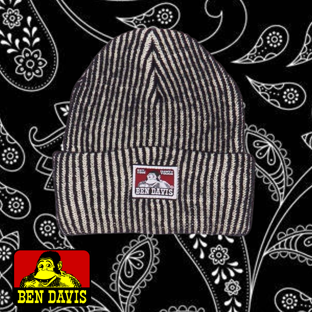 Ben davis beanie - Hickory stripe
