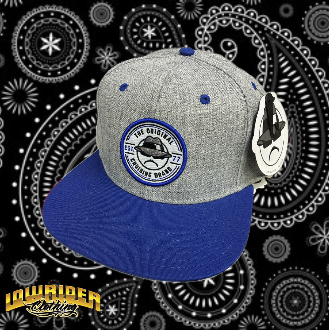 Lowrider Cap - Golo Circle Patch - Grey/Blue