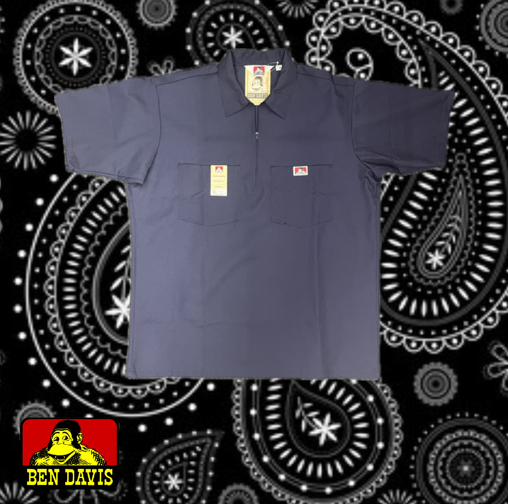 Ben Davis short sleeve 1/4 zip shirt