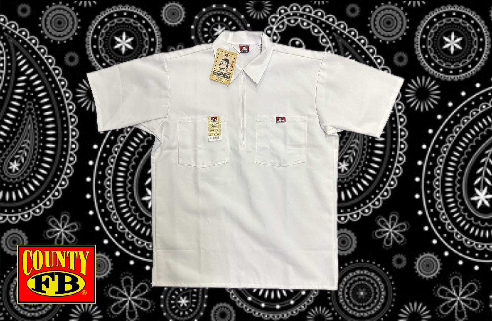 Ben Davis Short Sleeve 1/4 Zip Shirt