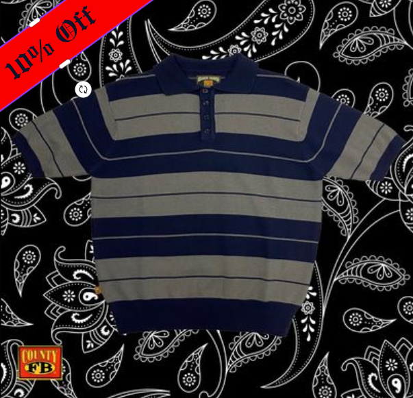 FB County Charlie Brown Shirt for Men (and Ladies) - Navy / Charcoal