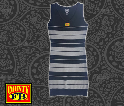 FB County - Tank Top Mini Dress - Black/Gray