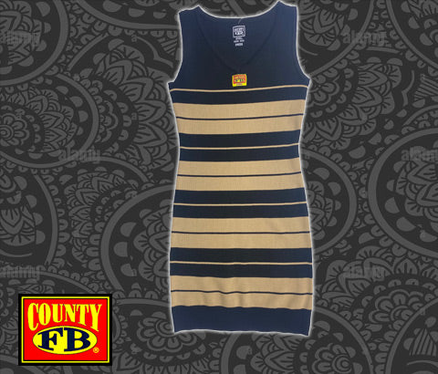 FB County - Tank Top Mini Dress - Black/Khaki