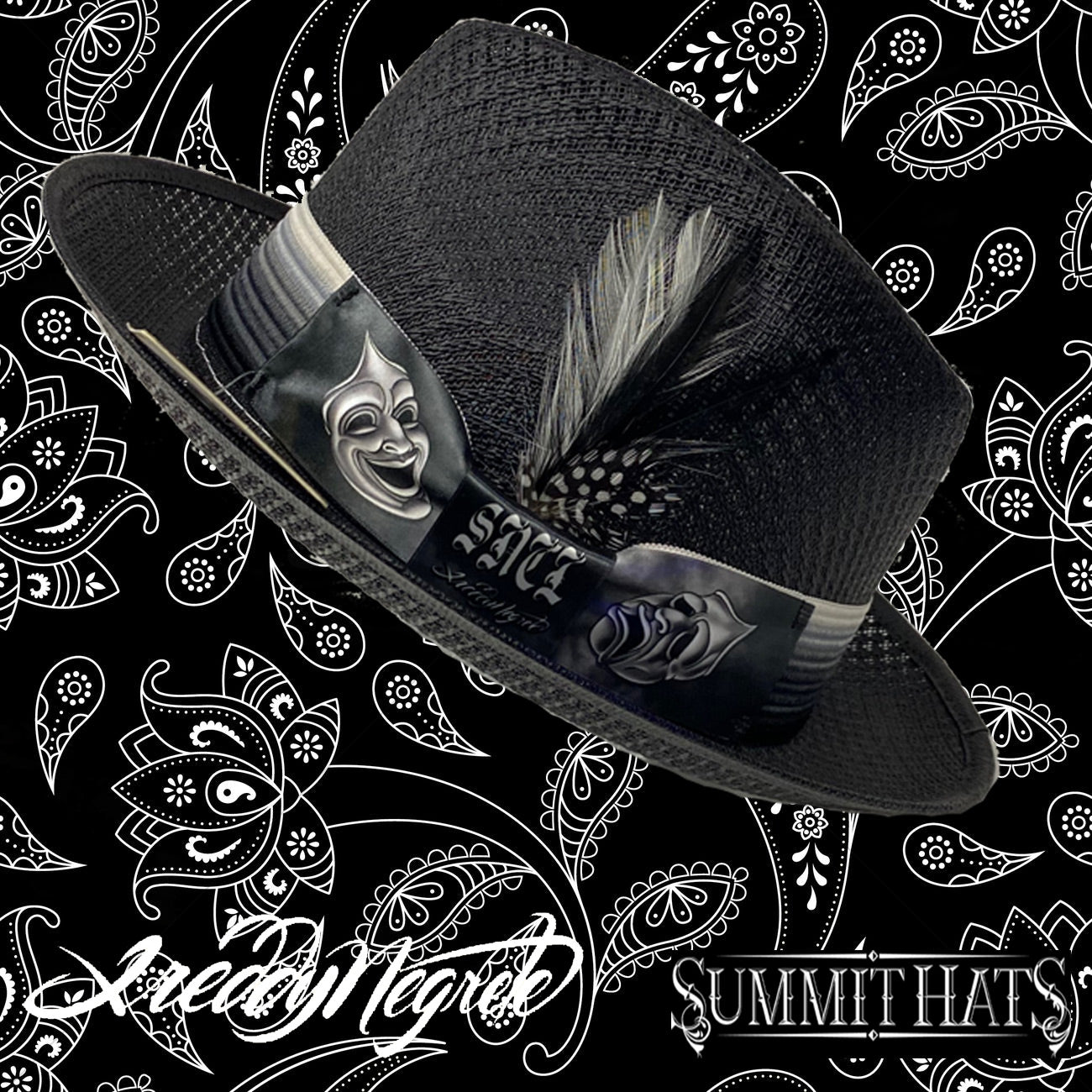 Summit Hats - Freddie Negrete - Black Straw