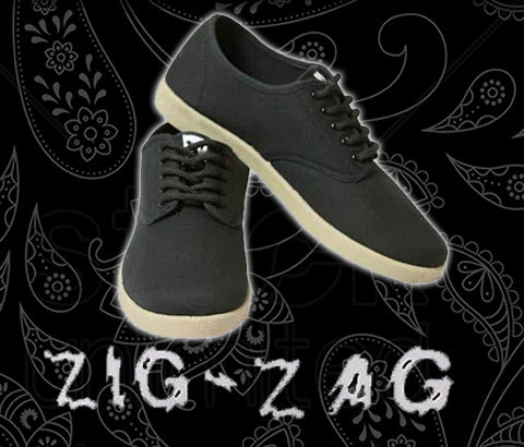 Zig Zag Wino Shoes Black/Gum Sole -7201