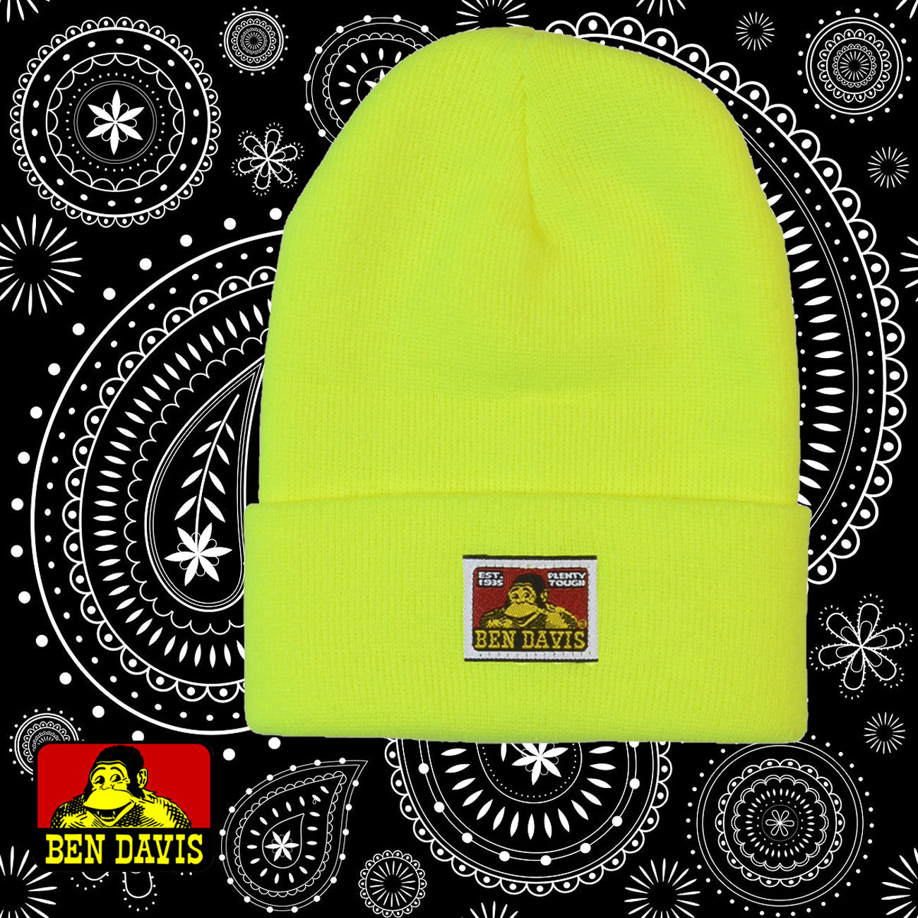 Ben Davis Beanie - Safety Yellow